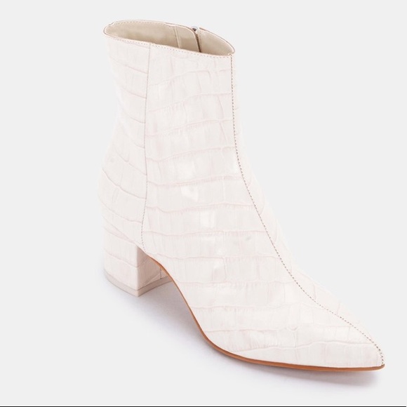 nib || BEL Bootie in Ivory Croco - Picture 3 of 6